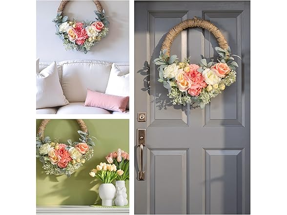 National Tree Company 20" Artificial Spring Hoop Wreath