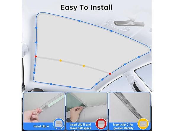 Upgrade Sunshade Roof for Tesla Model Y 2020-2024