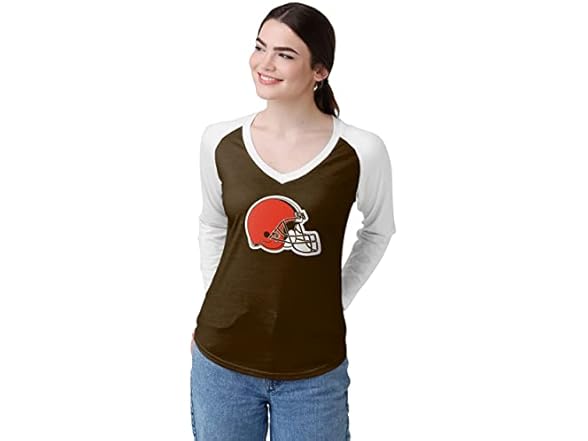 BROWNS Womens Logo Raglan Tee