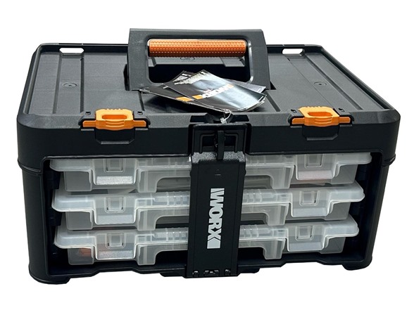 Worx Stack N' Roll 3-Drawer Storage Organizer-2PK