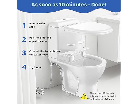 JaxiLano Bidet Attachment for Toilet Seat