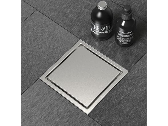 ELLO&ALLO 6 Inch Square Shower Drain Floor Drain