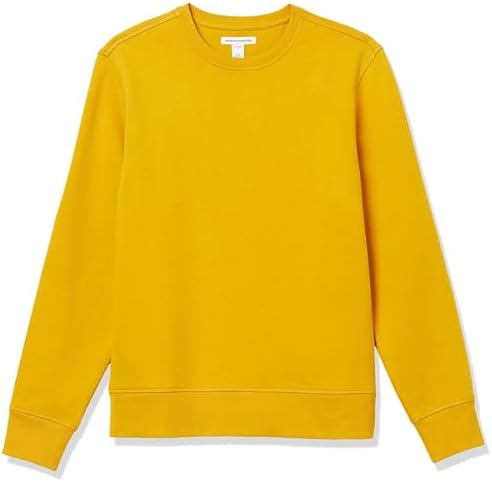 Amazon Essentials Men's Fleece Crewneck Sweatshirt - Gold, X-Small (Available in Big & Tall Sizes)