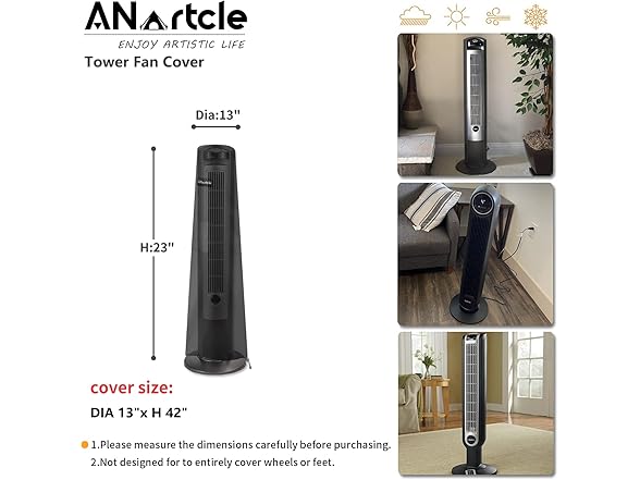ANartcle Tower Fan Cover