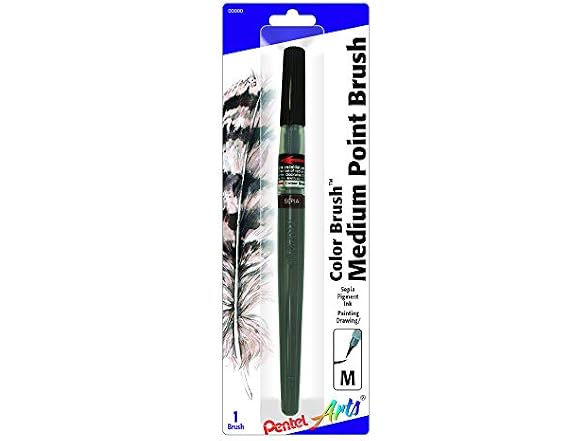 Pentel Brush Pentel Arts Color Sepia 1-Pk
