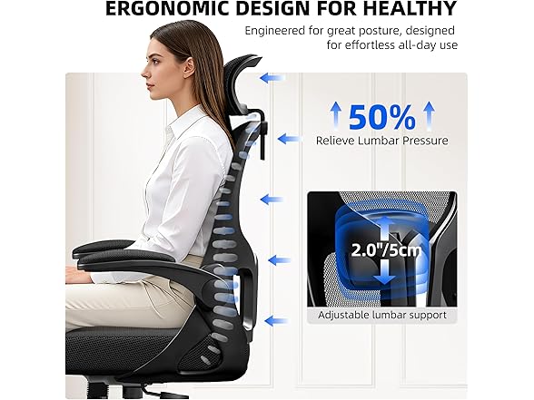 FINATI Office Chair Ergonomic Desk Chair