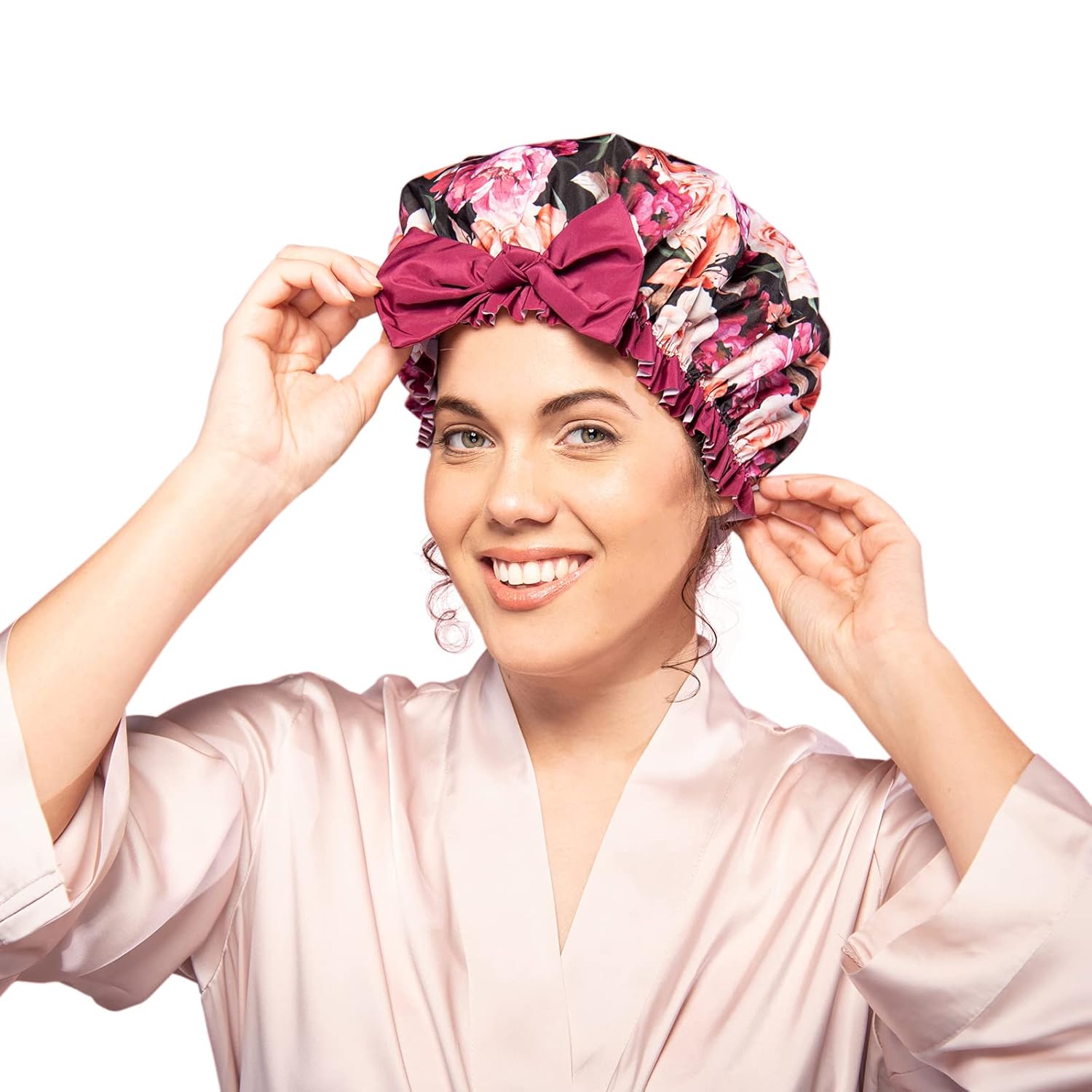 Fashion ReusableShower Cap 2 Pack - Gallery 3