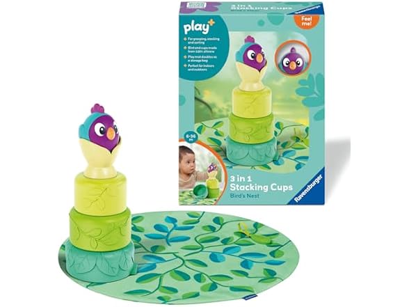 Ravensburger Play+ 3-in-1 Stacking Cups