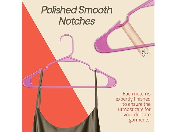 Pink Plastic Hangers 30 Pack