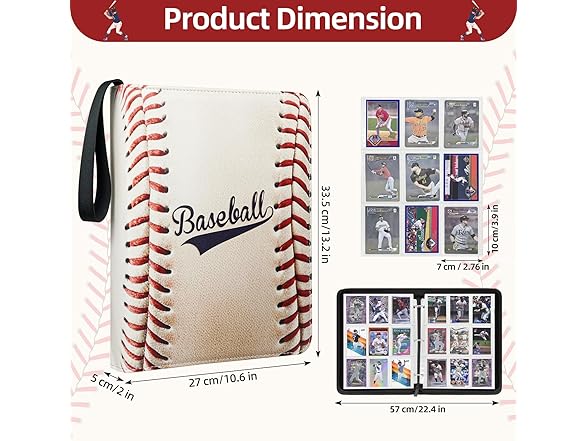Traier Baseball Card Binder