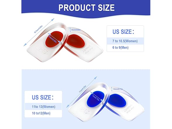Fallmist Gel Heel Cup for Plantar