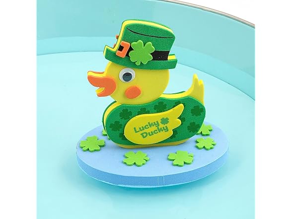 3D Floating Lucky Ducky Foam Craft Kit – 12 Sets
