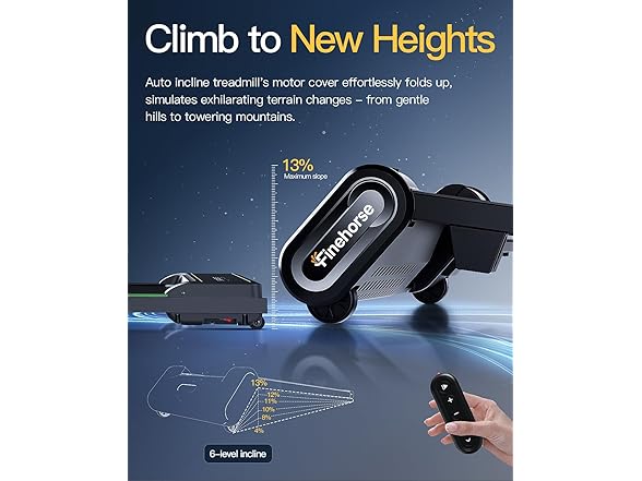 Walking Pad Treadmill with Auto Incline