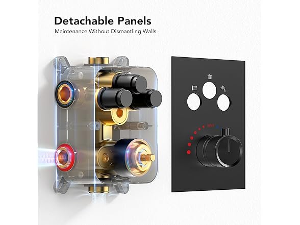 EVERSTEIN 12" Ceiling Mount Rainfall Shower System