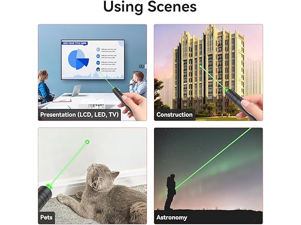 MIPREZT Rechargeable Green Laser Pointer