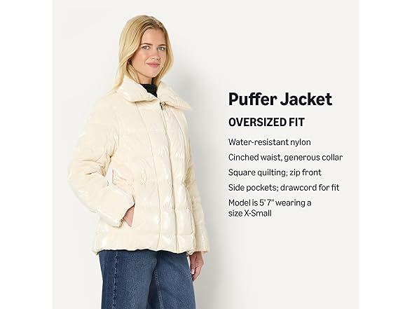 Amazon Essentials Womens Square Puffer Jacket