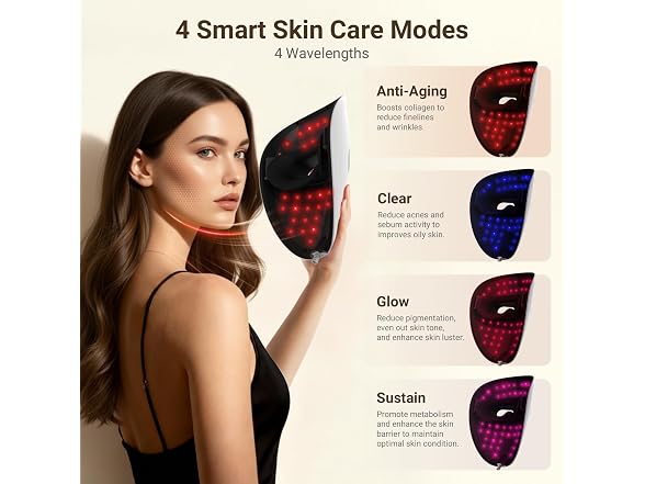 Gleelar 2026 Red Light Therapy Mask