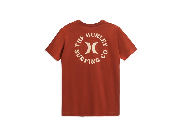 Hurley Icon Graphic Tee - Brickyard Red