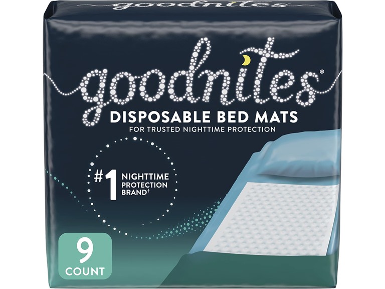 GoodNites Disposable Bed Mats, 9 Count