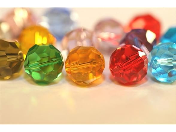 50pcs Adabele Austrian 10mm Faceted Round Crystal Bead