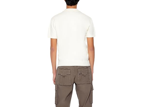 Forever 21 Men (S) Sweater-knit Polo Shirt