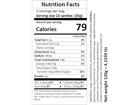 12pk Venco Double Salt Licorice