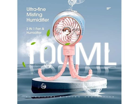 Misting Stroller Fan for Stroller