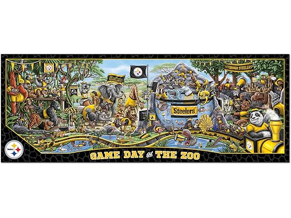 PITTSBURGH STEELERS Game Day at The Zoo 500pc Puzzle