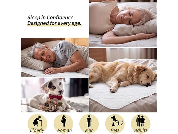 Reusable Waterproof Bed Pads Washable