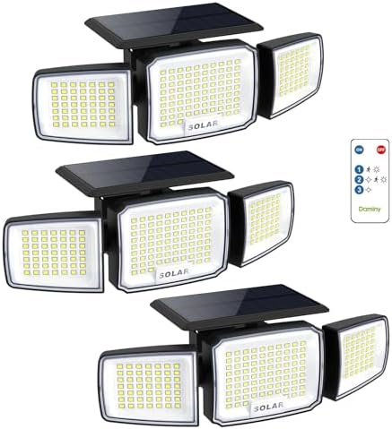 DAMINY BC1257825100007 Solar Security Light 3 Pack