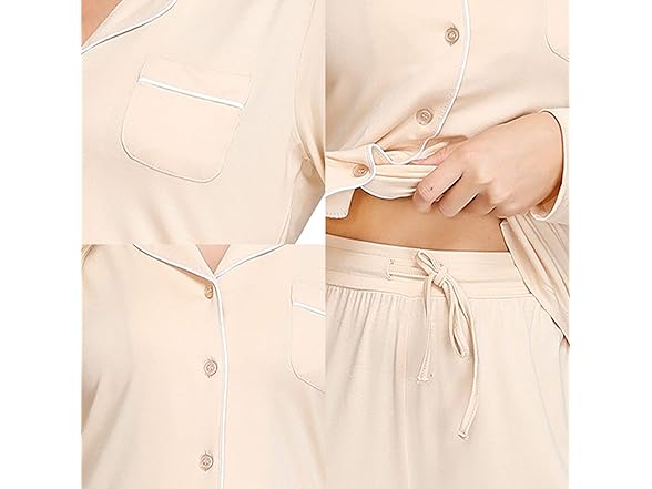 Ink+Ivy Wmns PJ Set Nude (L)