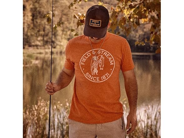 Field & Stream Slub Short Sleeve Graphic Tee Shirt