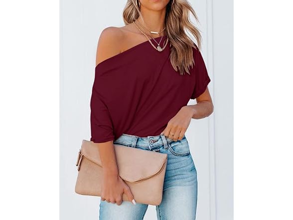 Revetro Women (S) Sexy Short Sleeve Plain Tee Tops