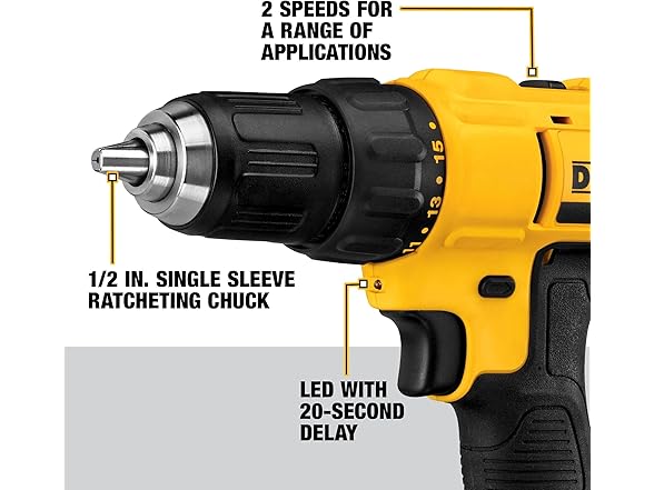 DEWALT DCD771C2 20V Max Drill/Driver Kit