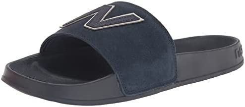 New Balance Men's 200 V1 Slide Sandal, Navy/White, 14