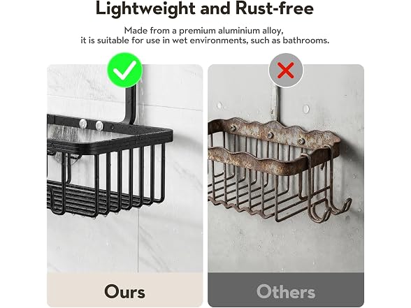 VALORDINE Aluminum Shower Caddy