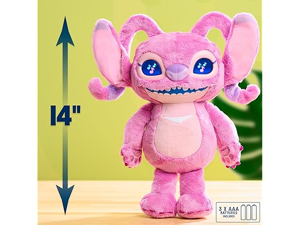 Disney Stitch Angel Many Moods 14-inch Interactive Plush