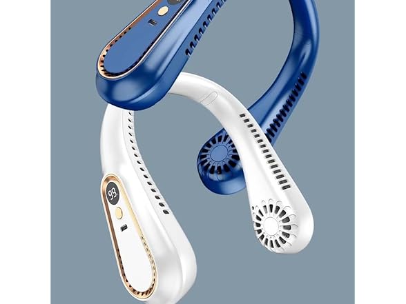 Generic Portable Neck Fan, USB Rechargeable Personal Fan