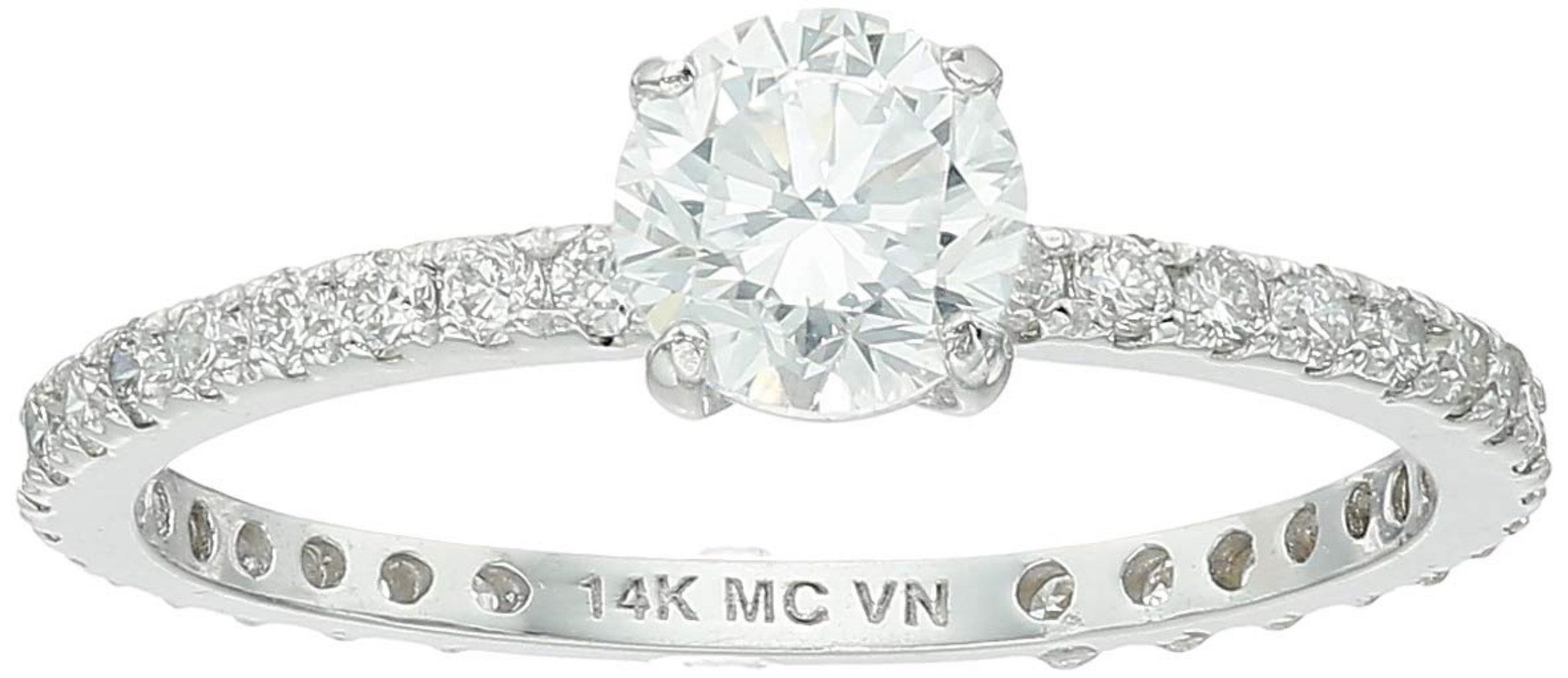 Amazon Essentials Lab Grown Solitaire 14K Ring - Gallery 2