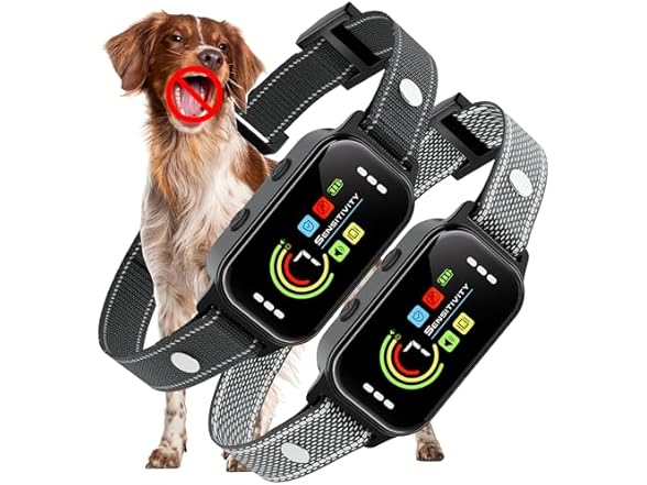 (2 Pack) JEUJE Dog Training Collar