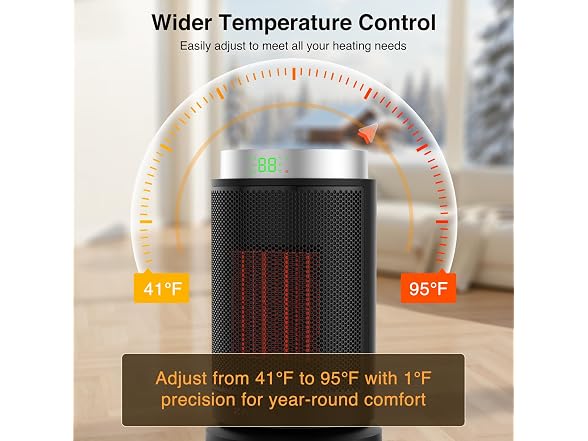 ZAFRO ZAFRO Space HeaterUltra Quiet Portable