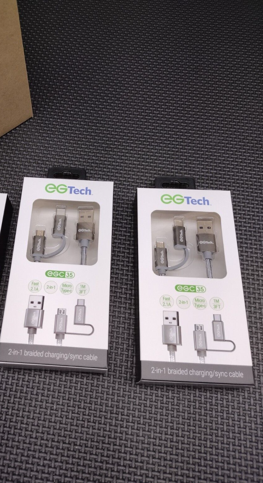 6 Pack 3' Micro/USB C Charging Cables - Gallery 3