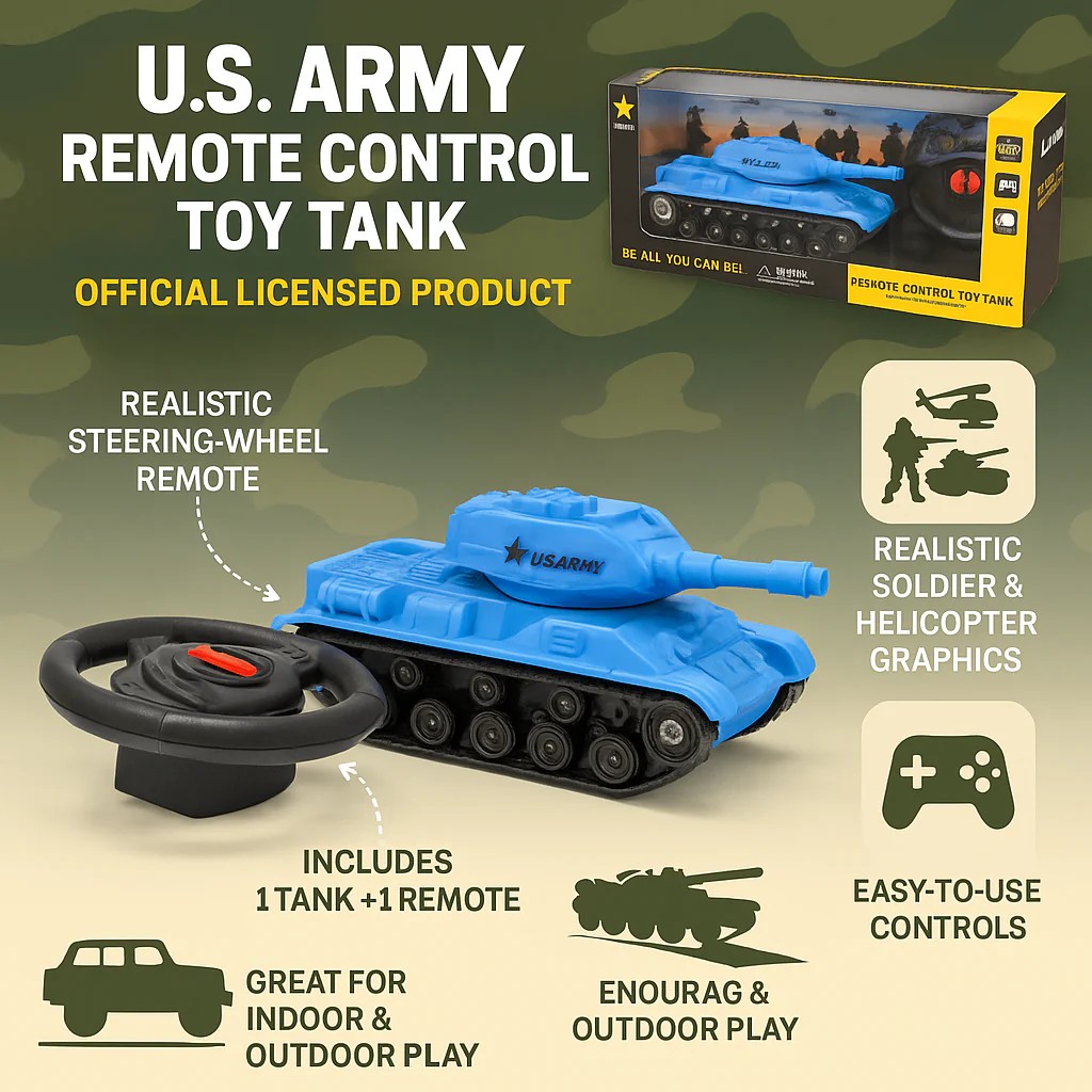 U.S. Army Remote Control Toy Tank - Gallery 7