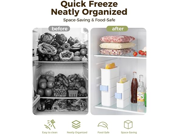 LAMU Soup Freezer Molds, 2-Cup + 6-Cup