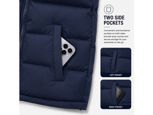 Mens Heavyweight Puffer Bubble Vest