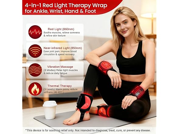 Cordless Red Light Therapy Wand