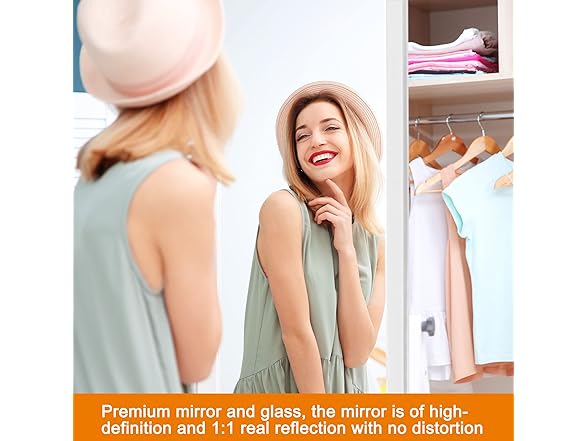 NeuType Over The Door Full Length Mirror