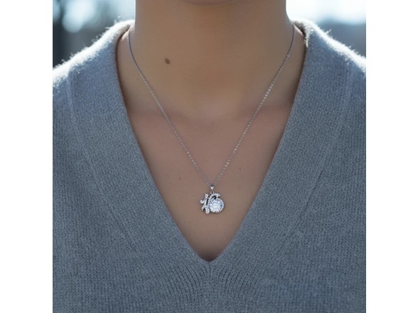 Moissanite Diamond 16 Pendant Necklace