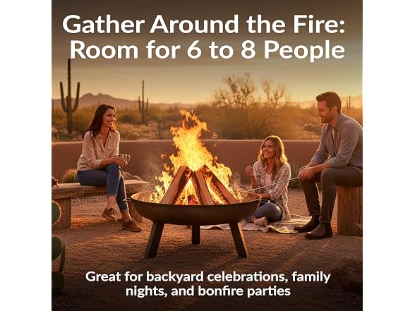 Sunnydaze Cast Iron Heavy Duty Large Fire Pit for Outside Wood Burning, 30"