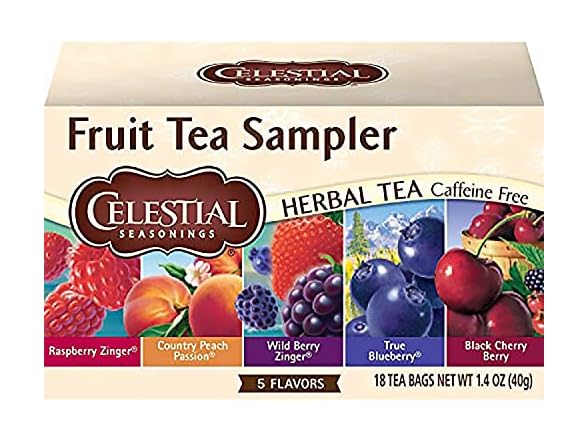 Celestial Seasonings Fruit Tea Sampler, 18 ct